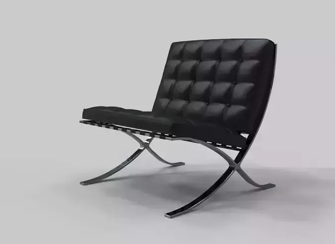 Silla Barcelona 3D model