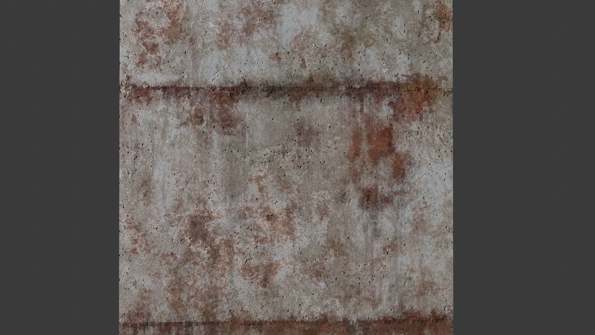 Modular concrete walls - New and Old variations Low-poly 3D model_1