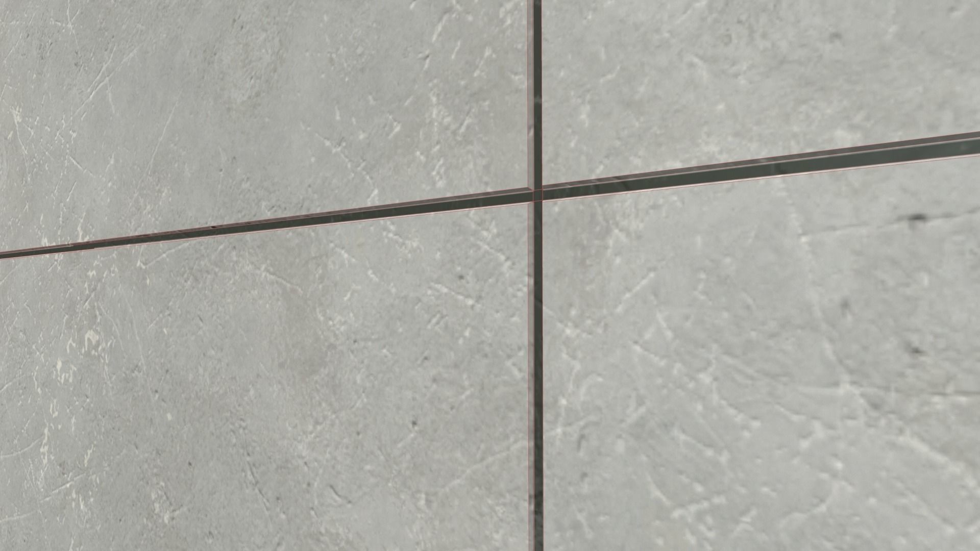 Modular concrete walls - New and Old variations Low-poly 3D model_18