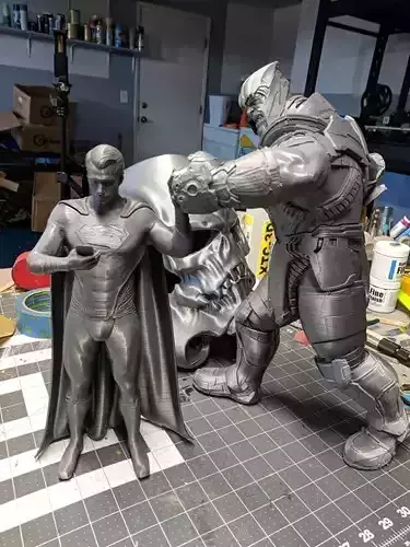 Superman Vs Thanos STL 3D print model