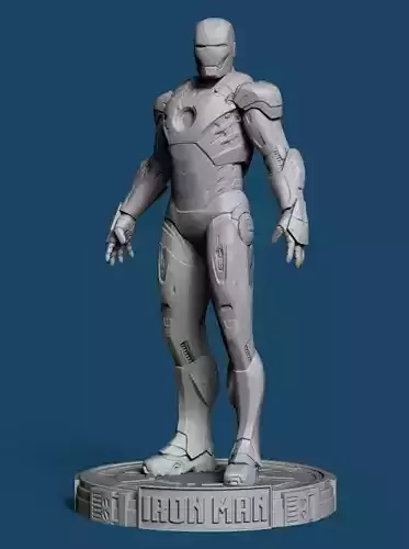 Iron Man MK7 Standing Free 3D print model