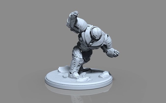 HulkBuster iron man statue 3D print model