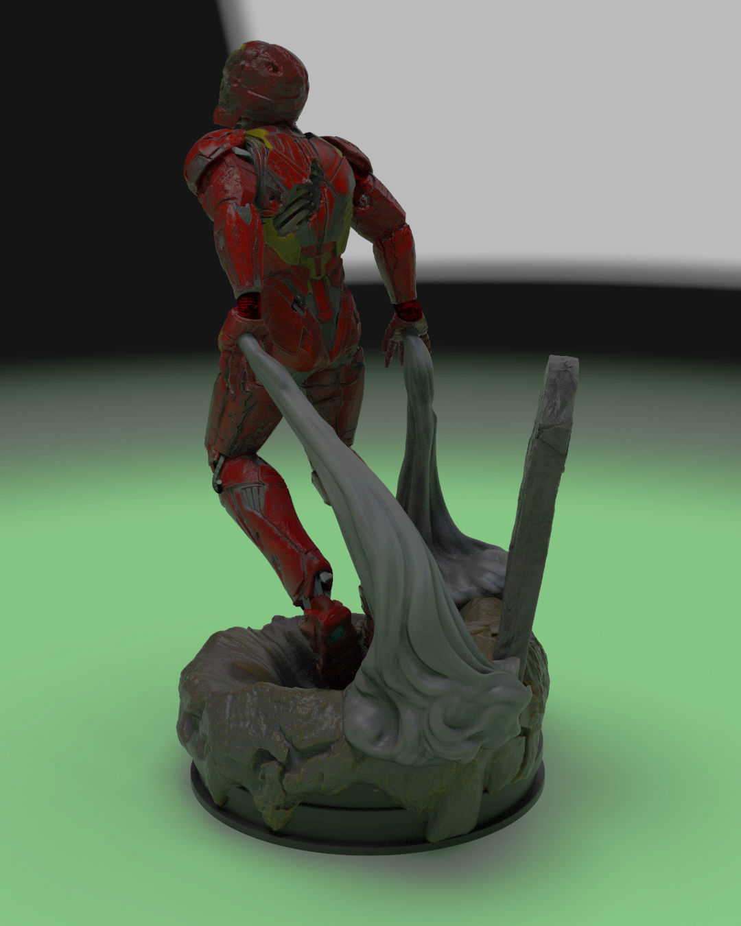 Zombie Iron Man 3D print model_3