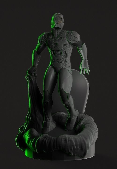 Zombie Iron Man 3D print model_8