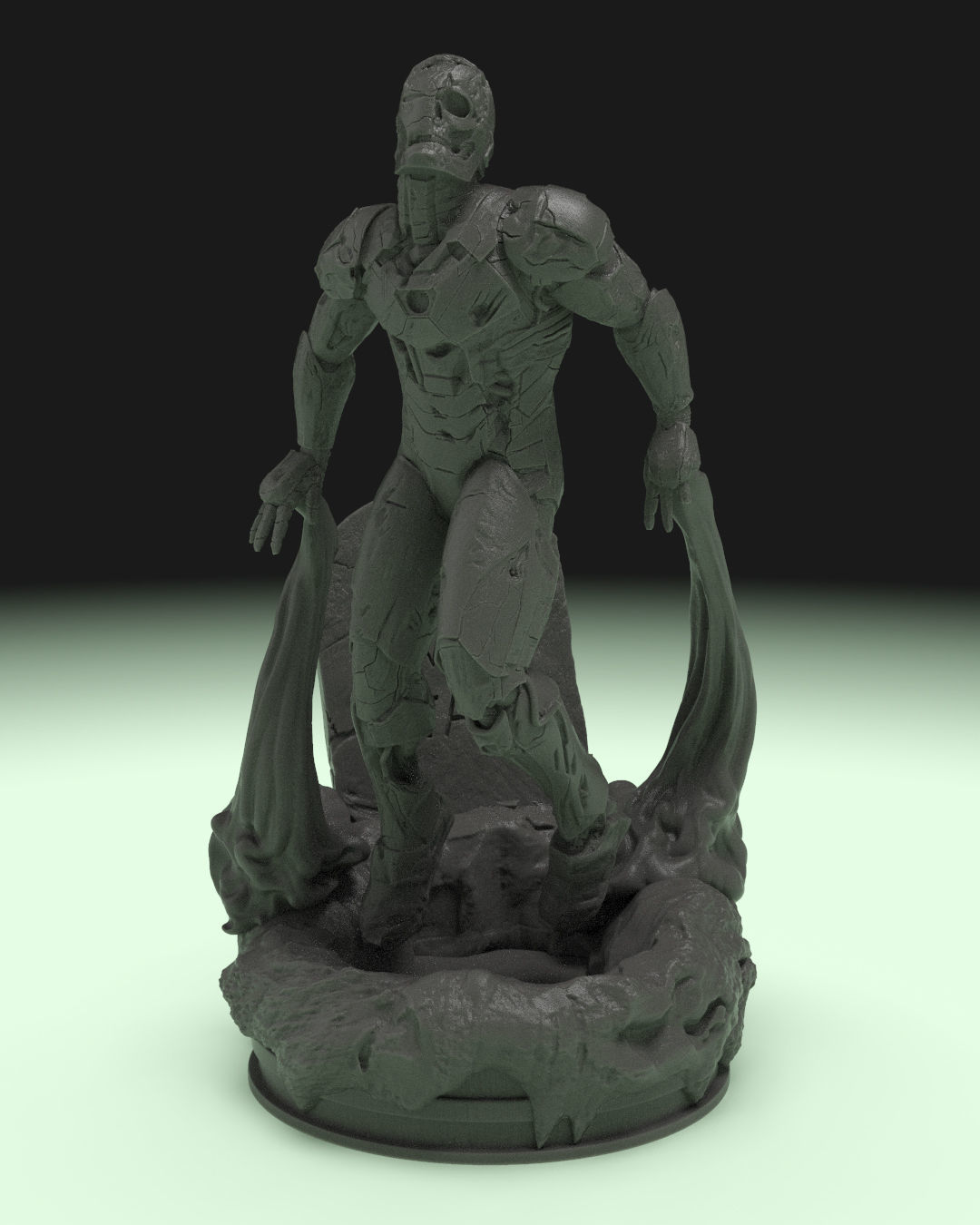Zombie Iron Man 3D print model_7