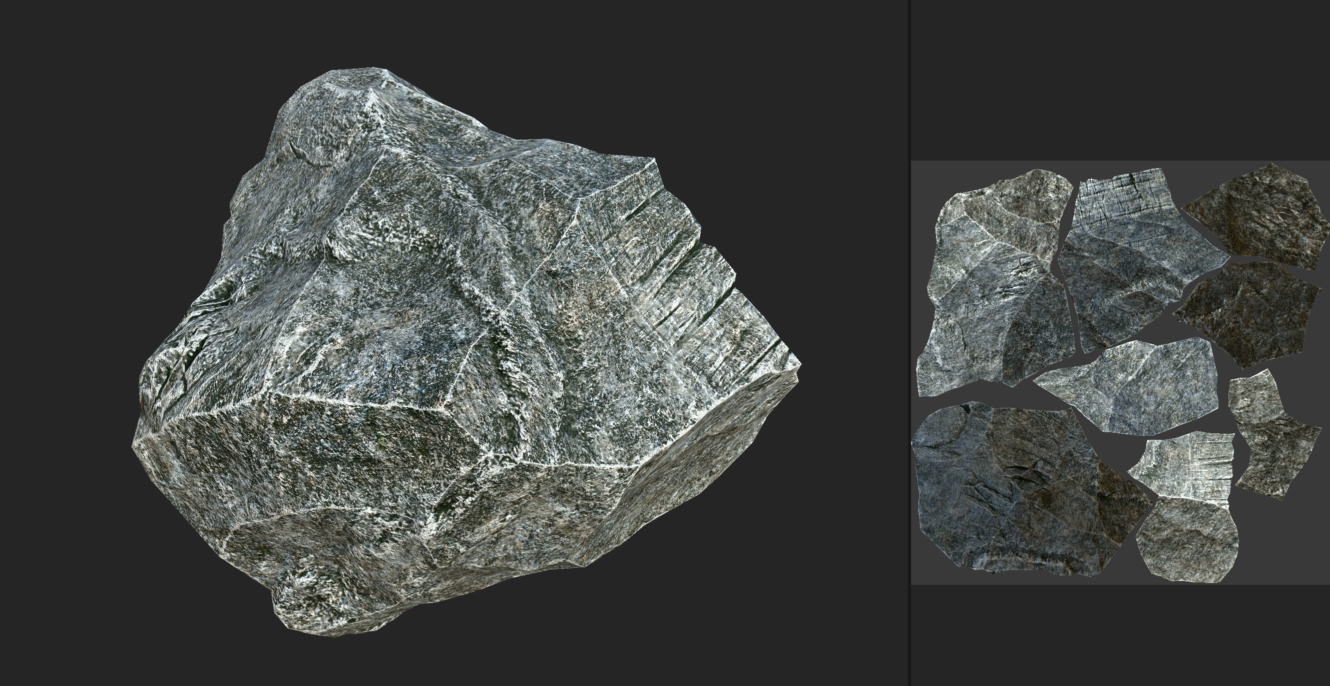 Stone 01 Set 01 PBR Low-poly 3D model_24