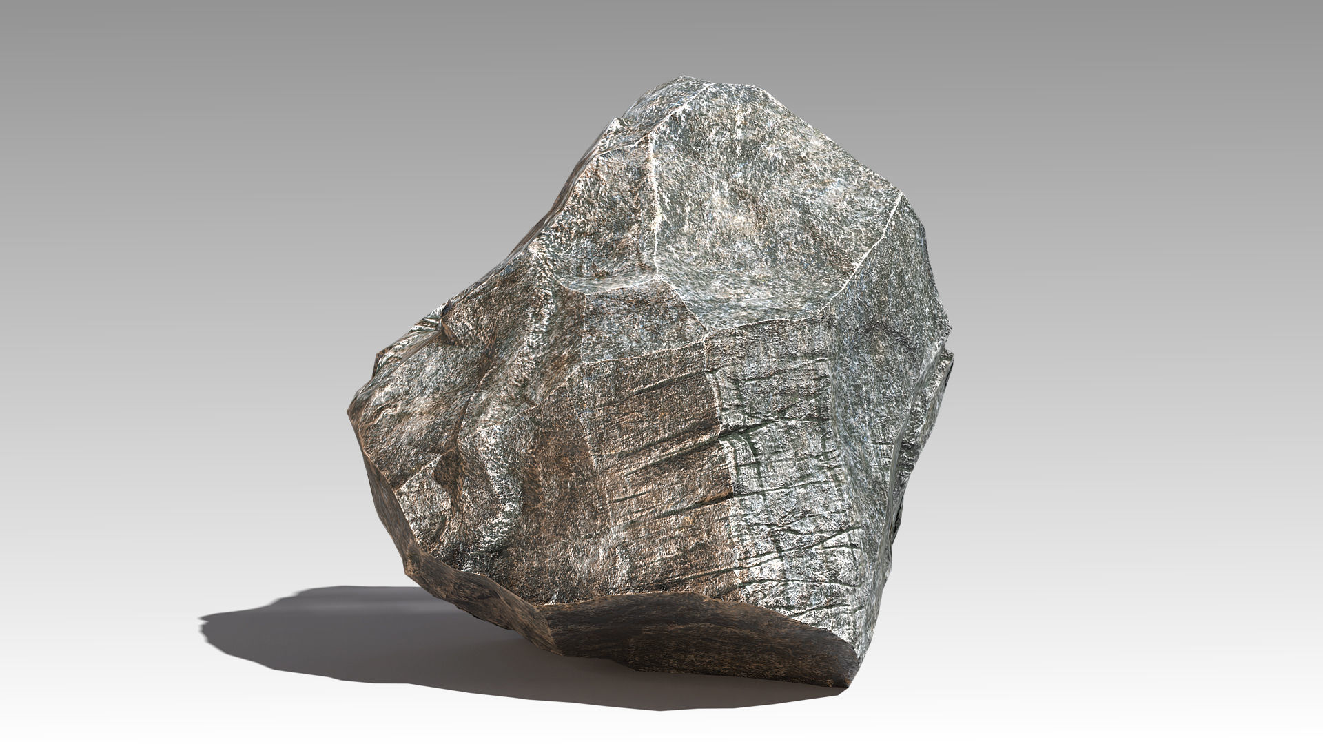 Stone 01 Set 01 PBR Low-poly 3D model_1