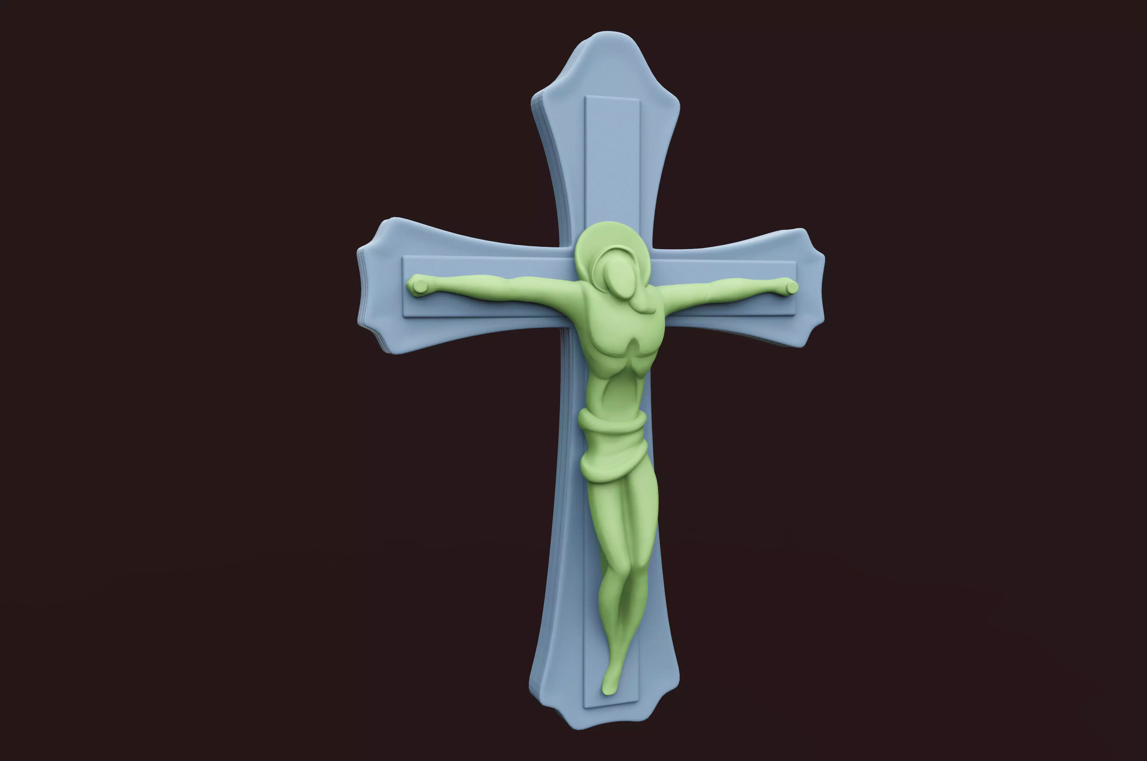 Jesus Abstract Free 3D print model