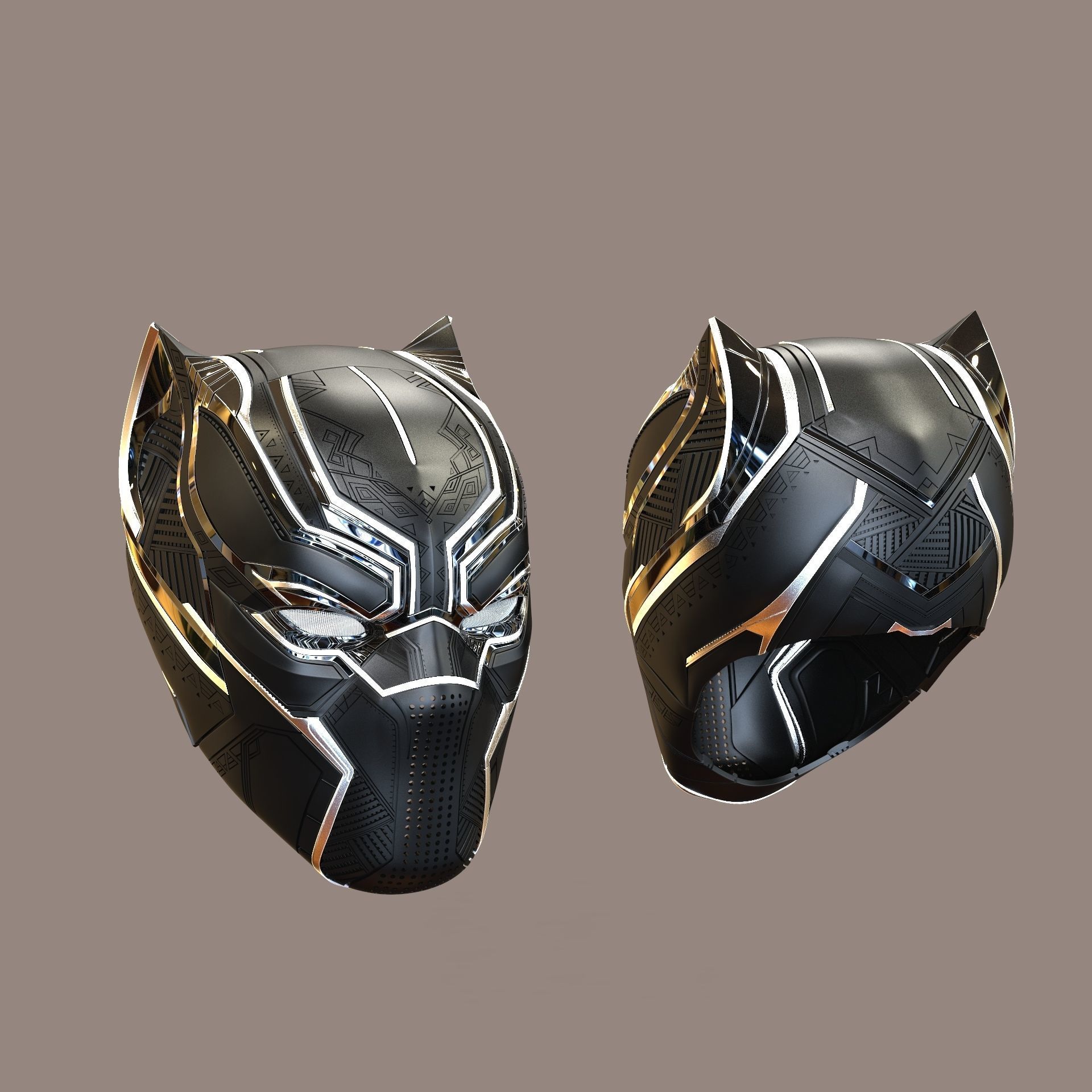 Black Panther Civil War  3D print model_13