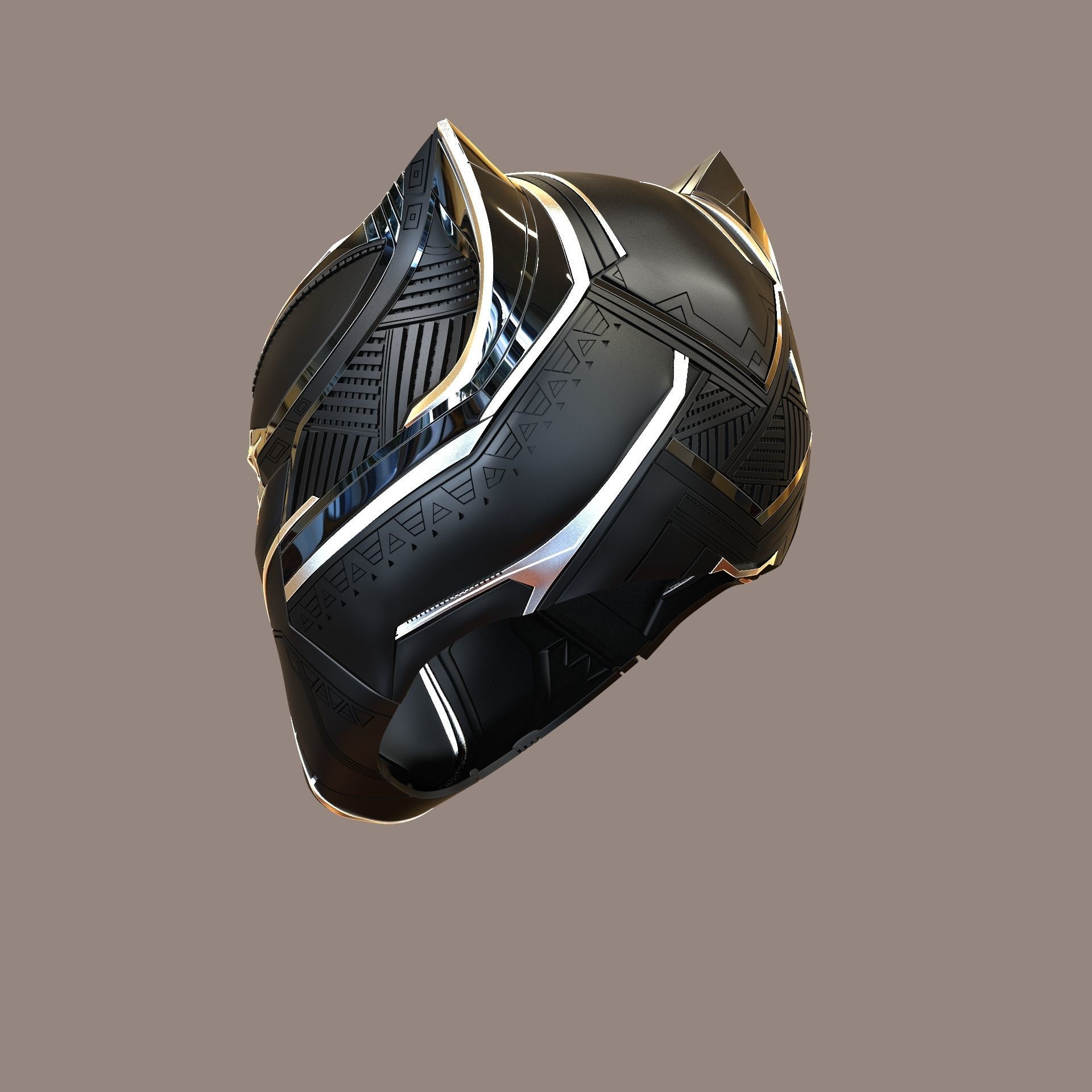 Black Panther Civil War  3D print model_15