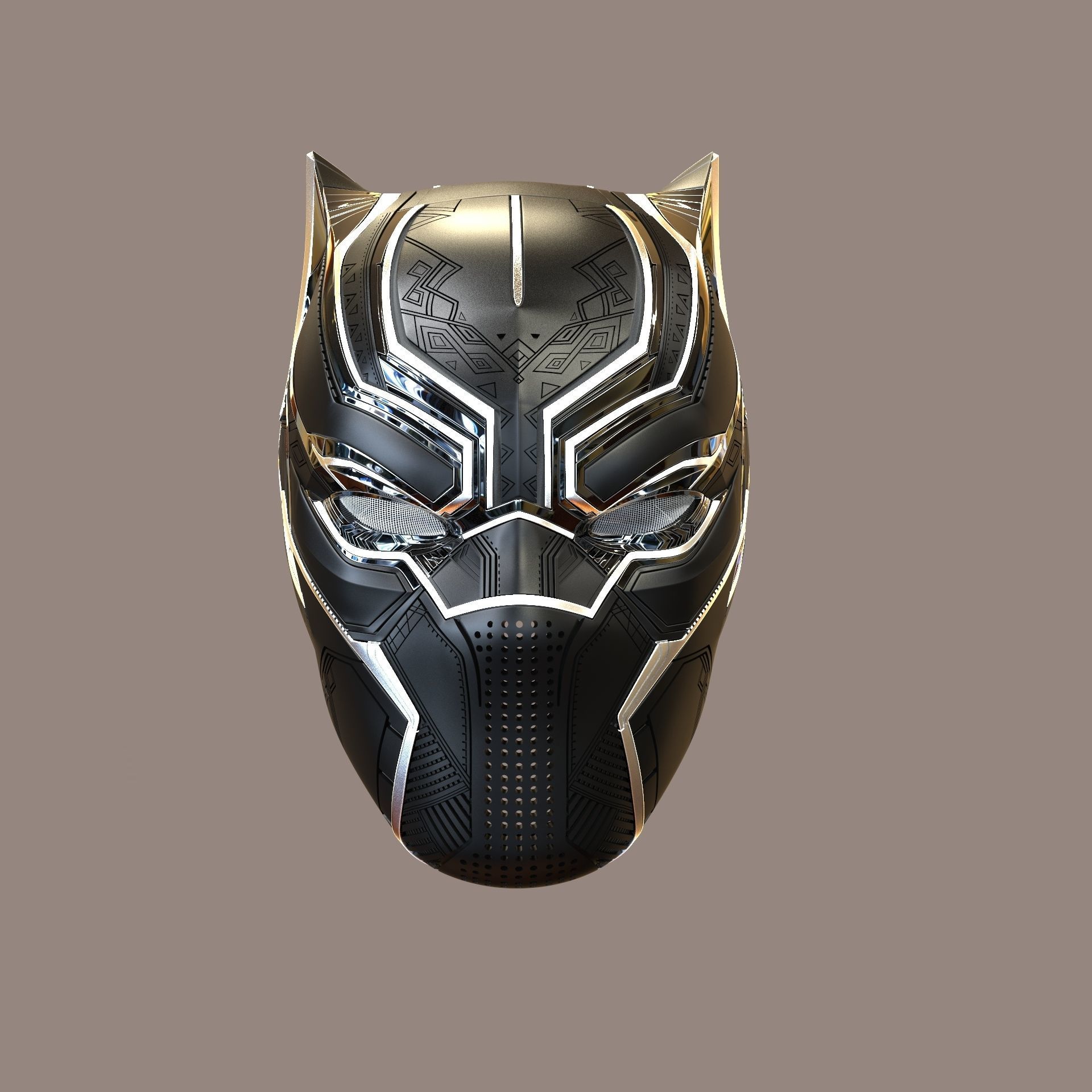 Black Panther Civil War  3D print model_21