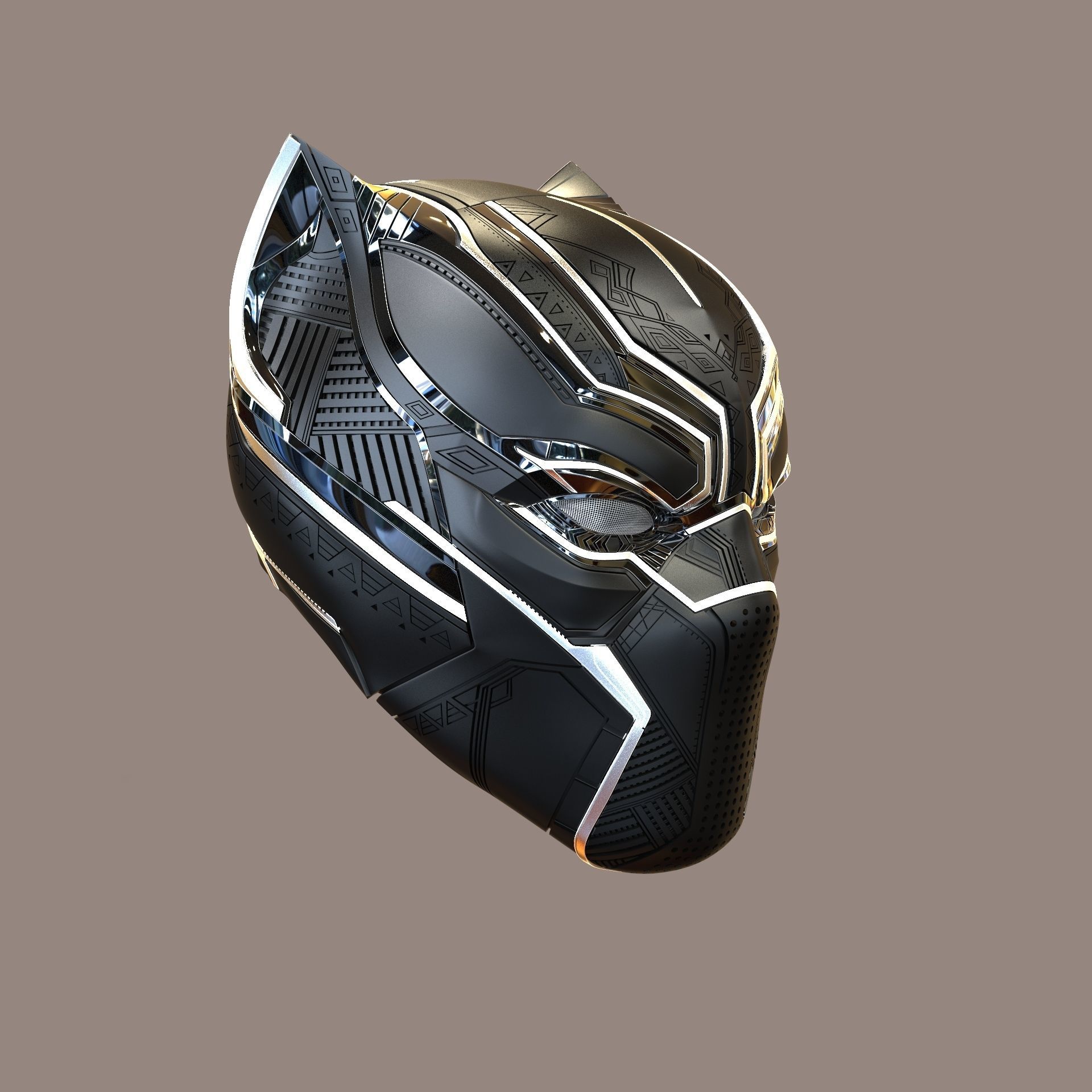 Black Panther Civil War  3D print model_5