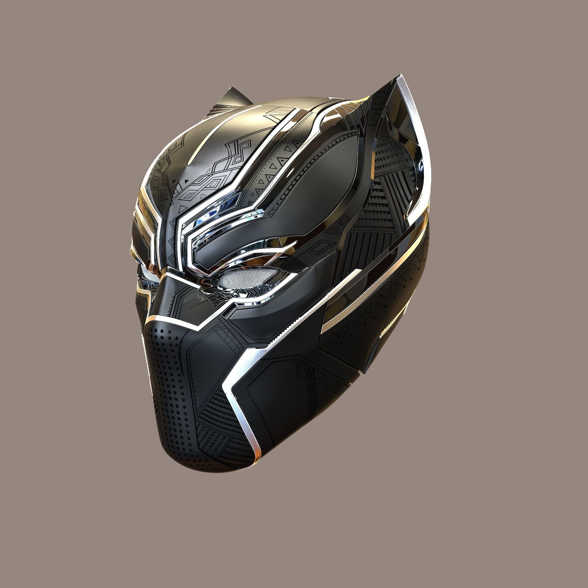 Black Panther Civil War  3D print model_1