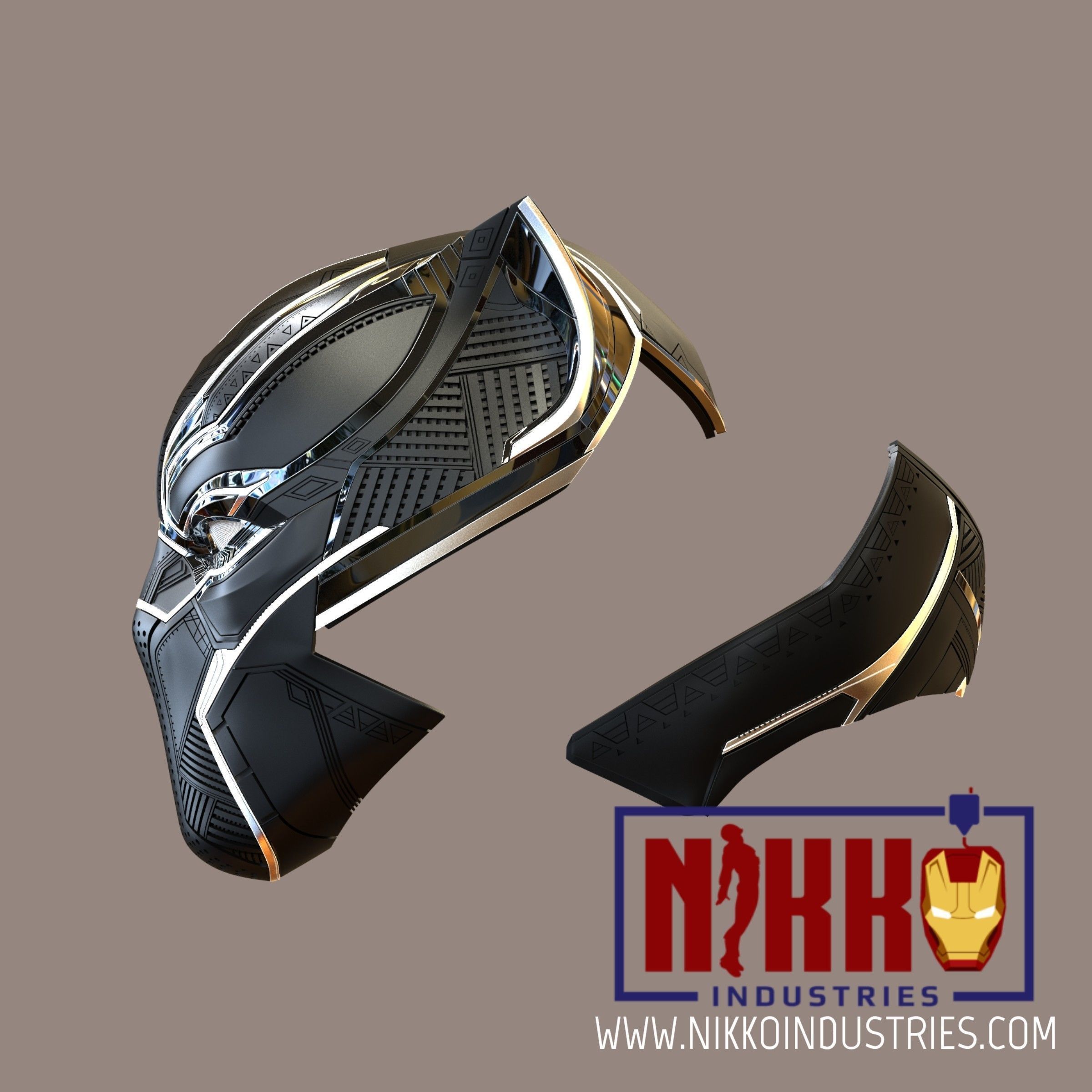 Black Panther Civil War  3D print model_2