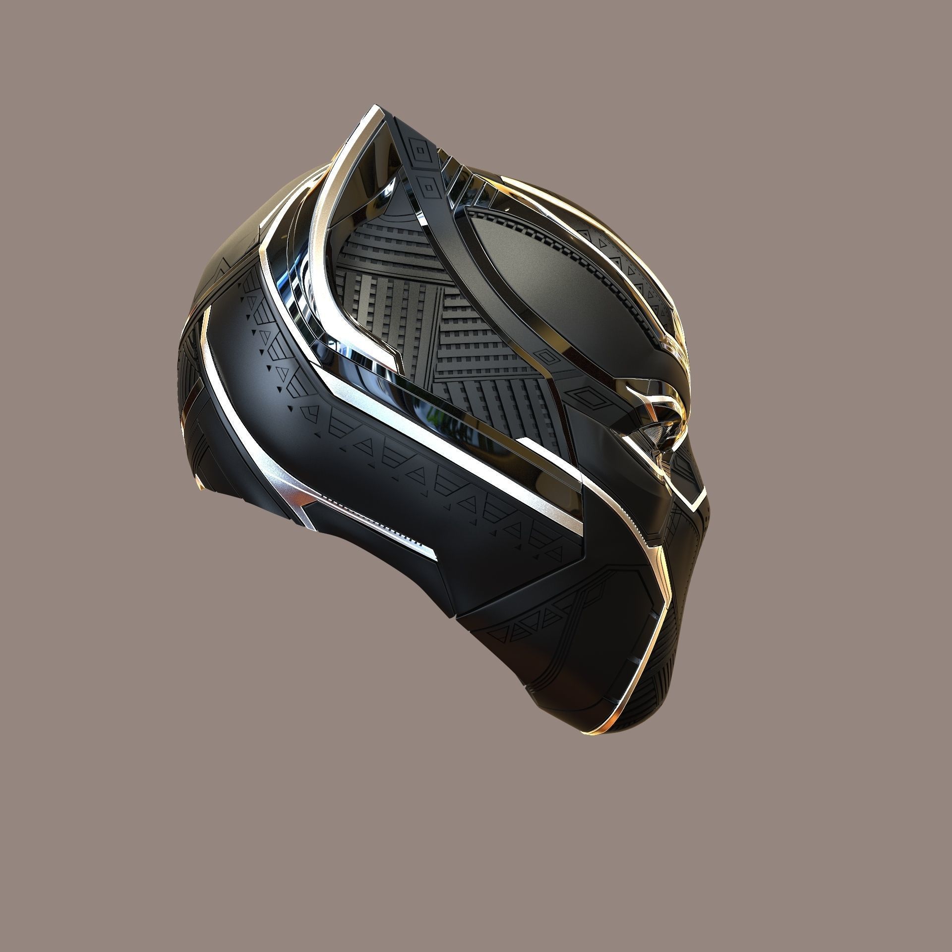Black Panther Civil War  3D print model_7