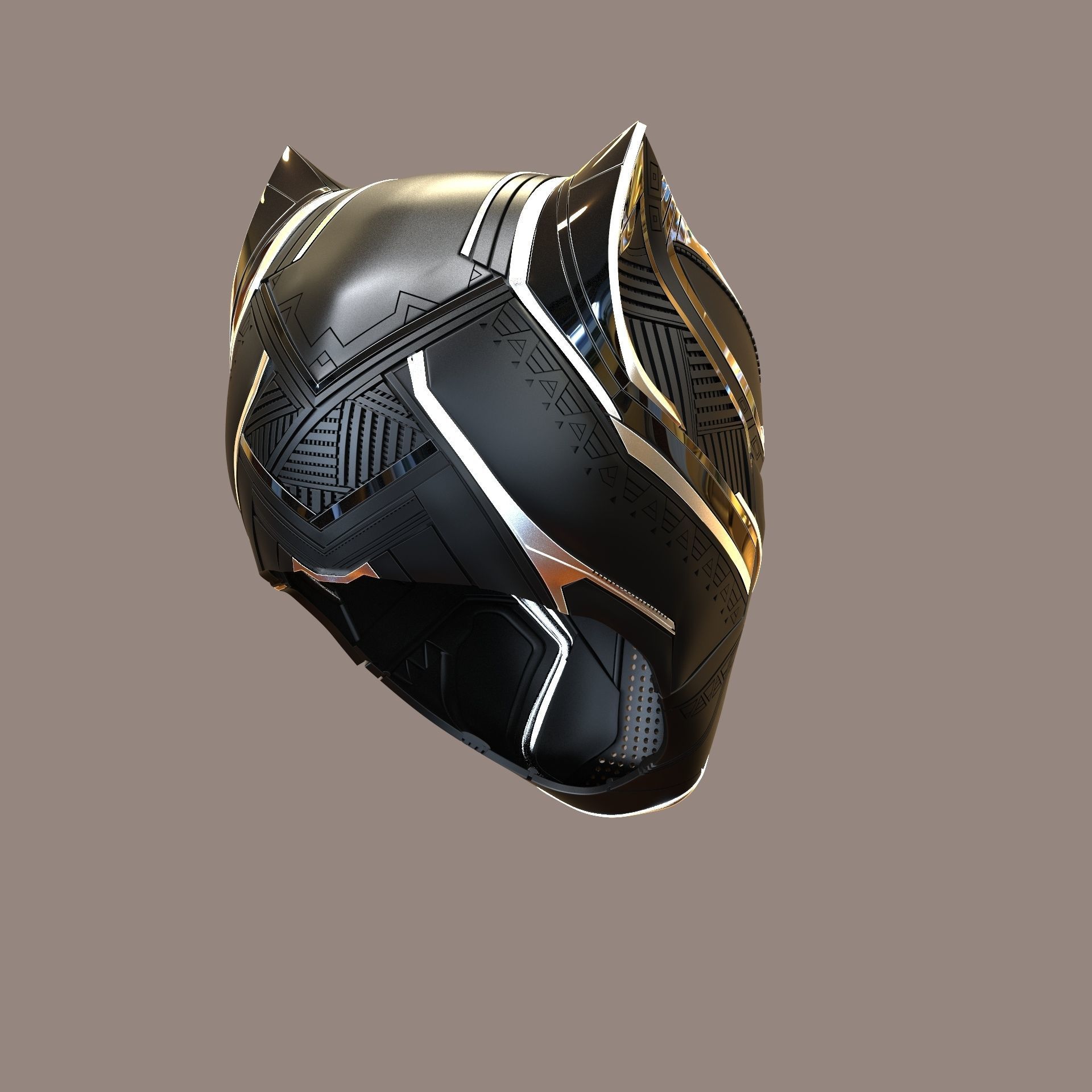 Black Panther Civil War  3D print model_9