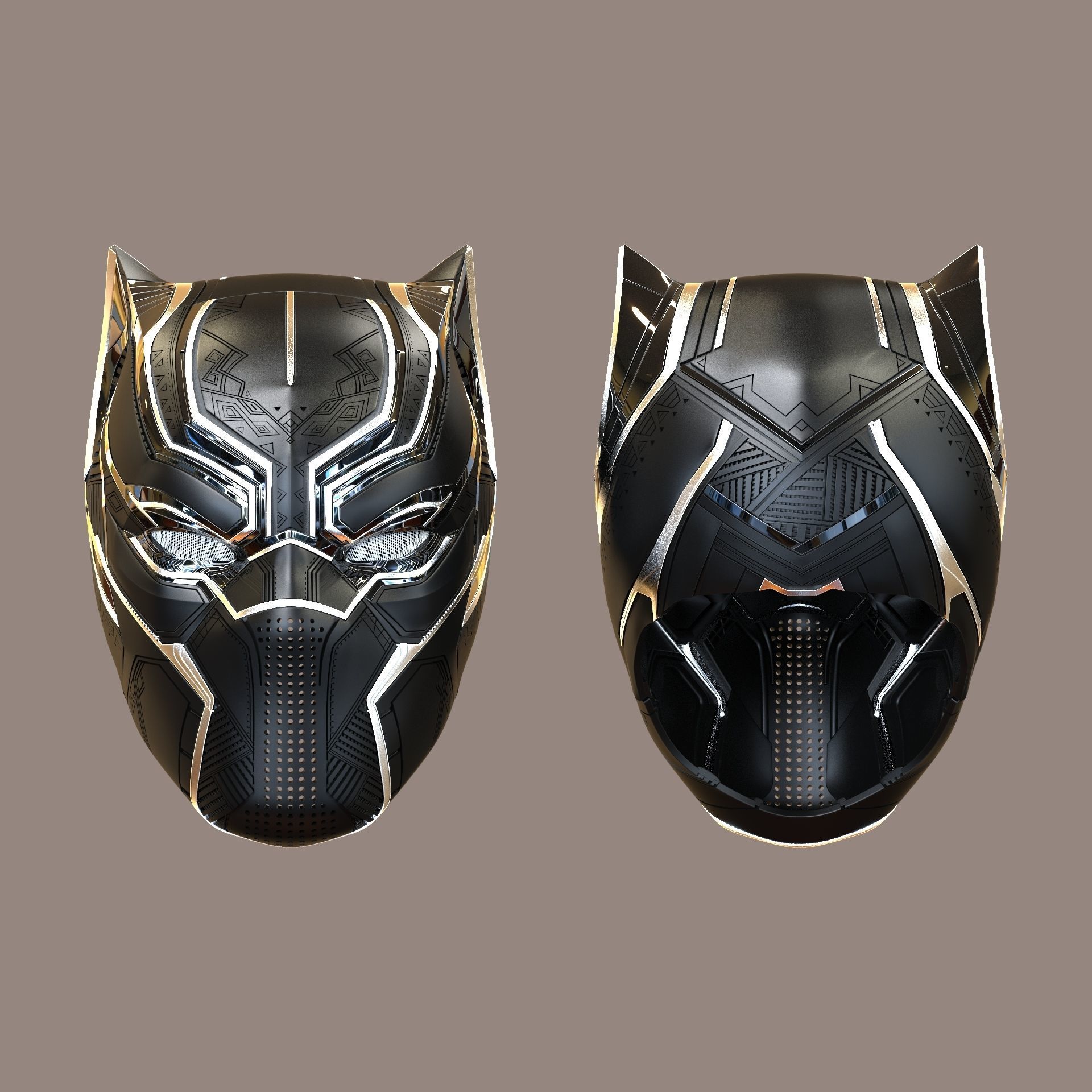 Black Panther Civil War  3D print model_17