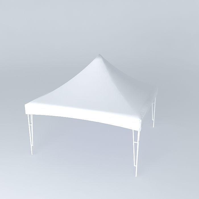 Square Carnival Tent Free 3D model_1