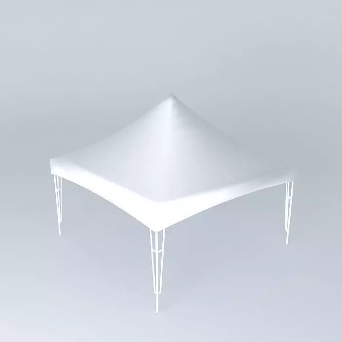 Square Carnival Tent Free 3D model_0