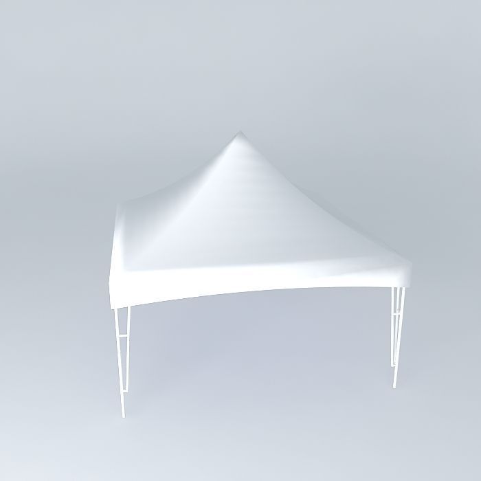 Square Carnival Tent Free 3D model_2