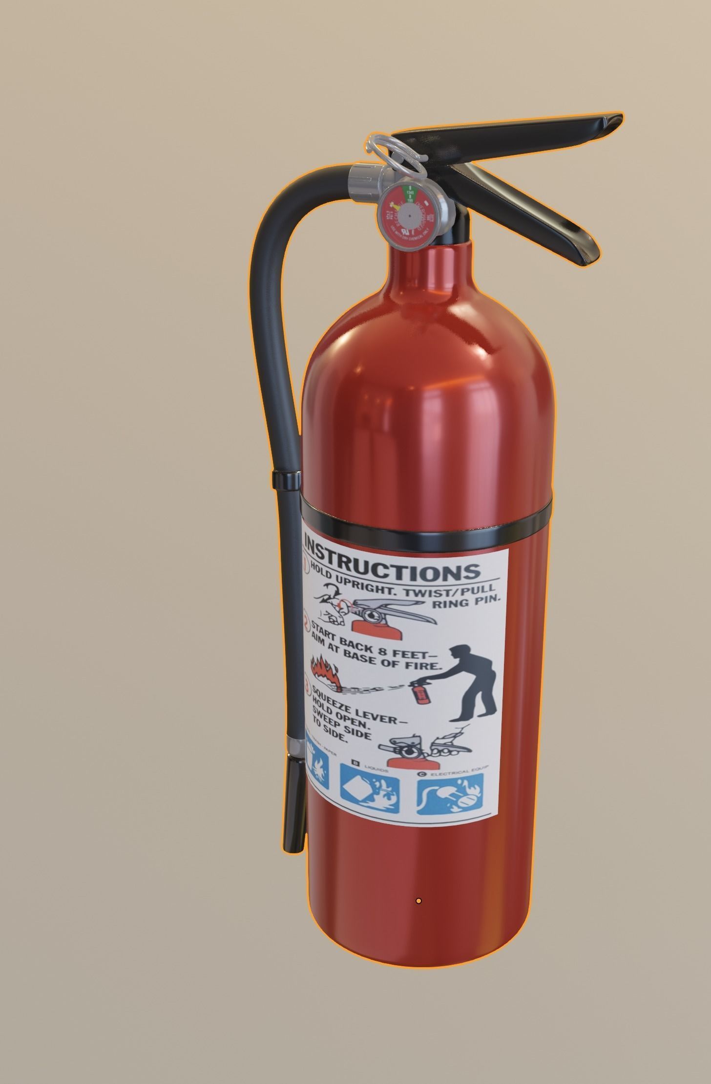 Fire Extinguisher 3D model_13