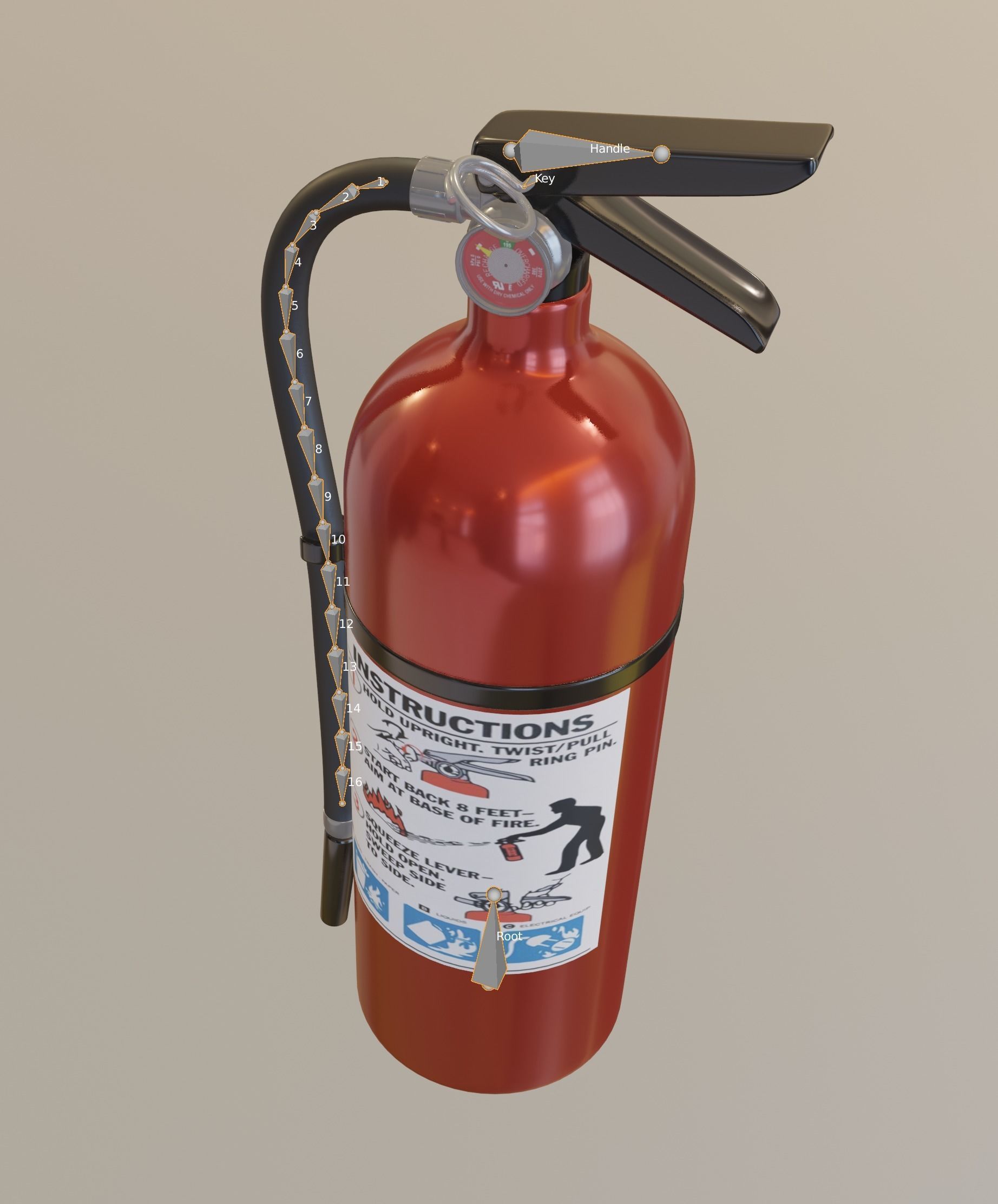 Fire Extinguisher 3D model_15
