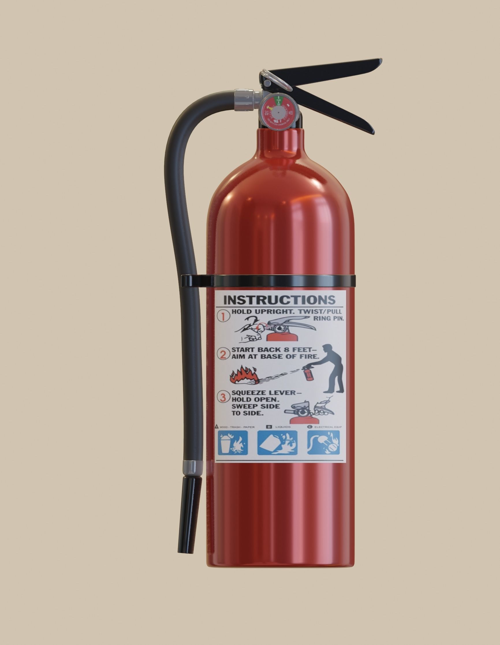 Fire Extinguisher 3D model_11