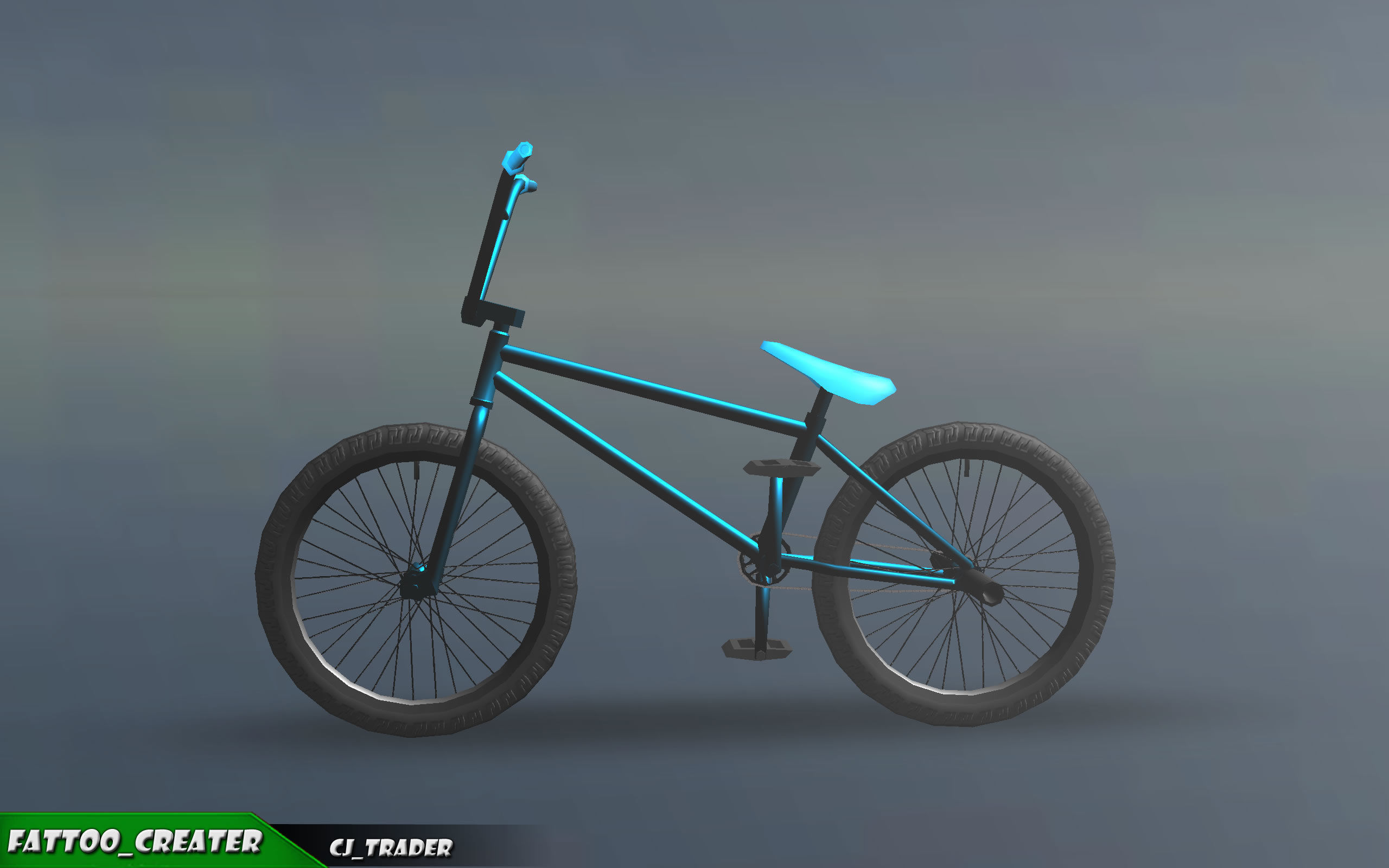 Low-poly Bicycle Collection Pack 3D Model Low-poly 3D model_5