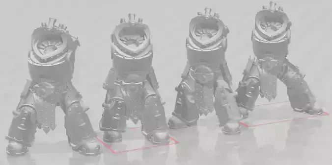 Jupiter Pattern Exo Suits - No symbols - BODIES ONLY Free 3D print model