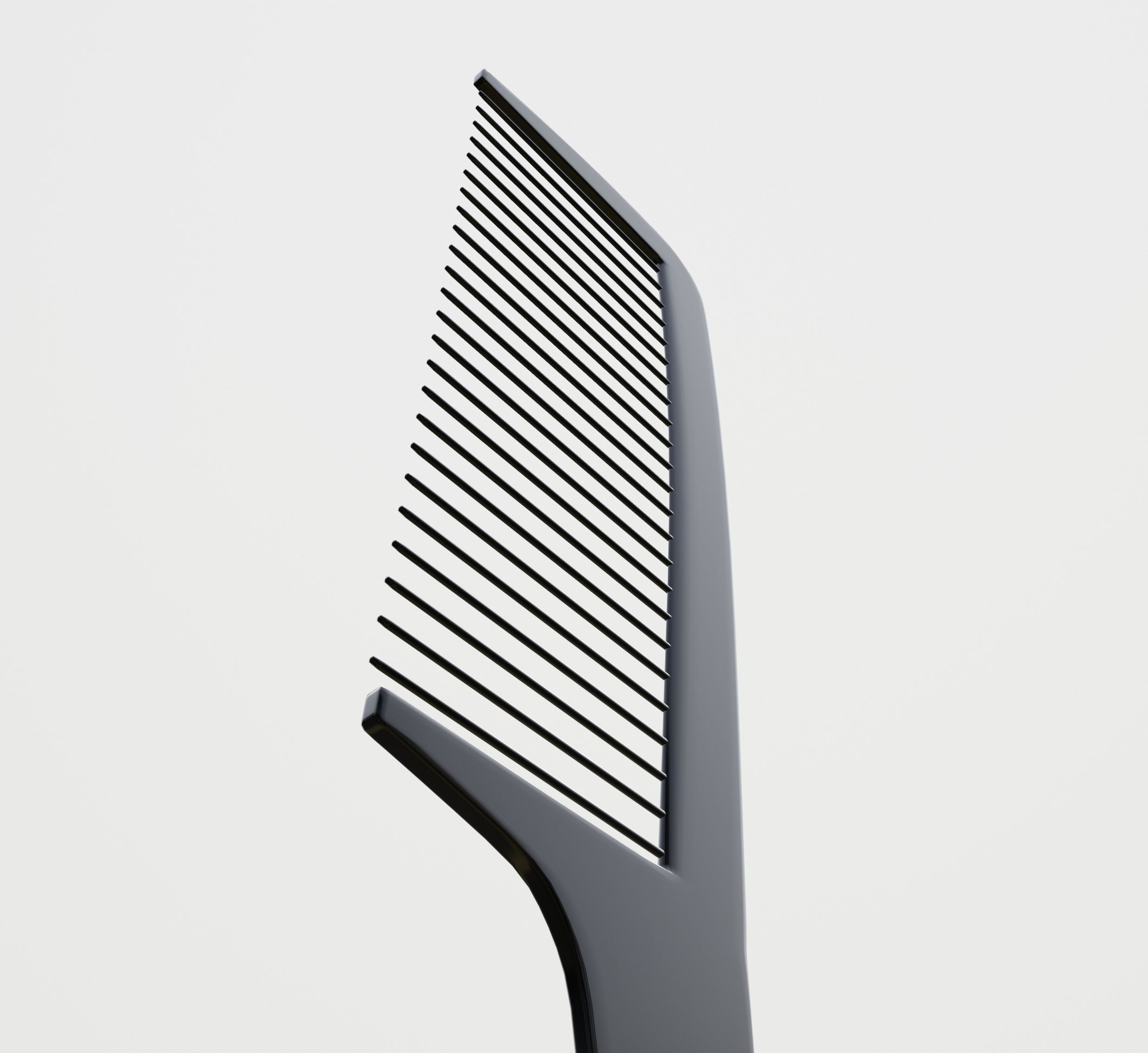 Comb Low Poly 3D model_6