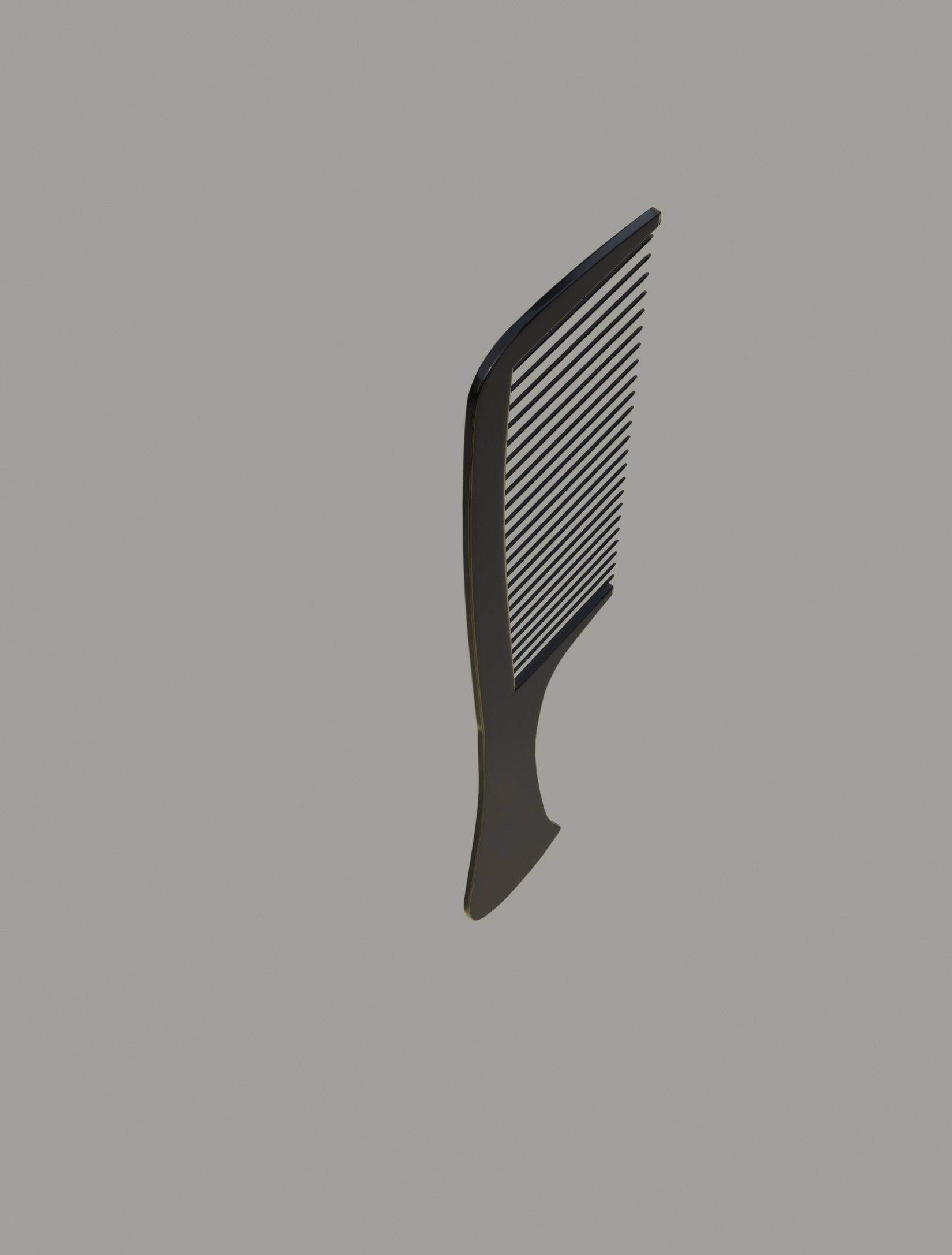 Comb Low Poly 3D model_1