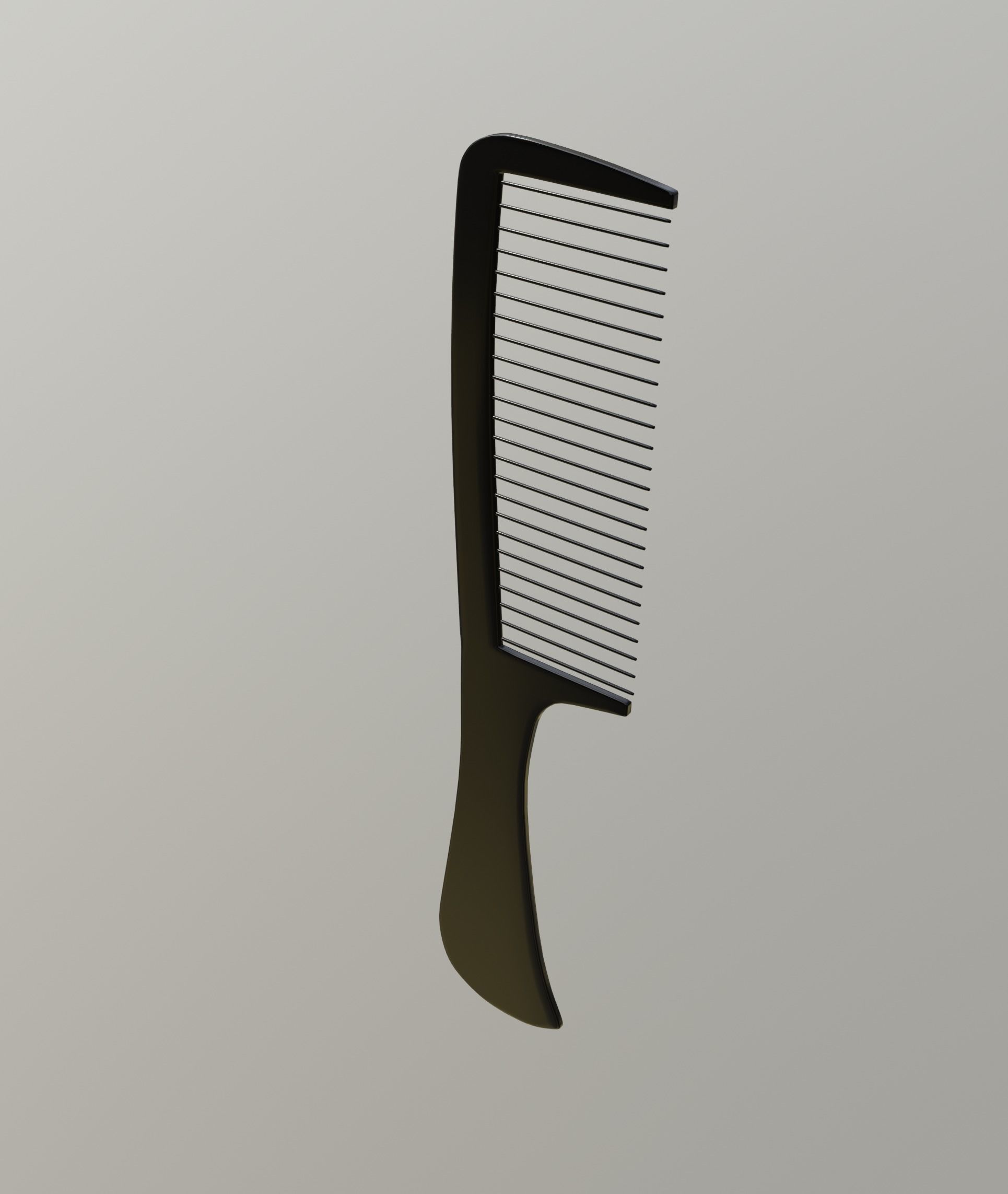 Comb Low Poly 3D model_2