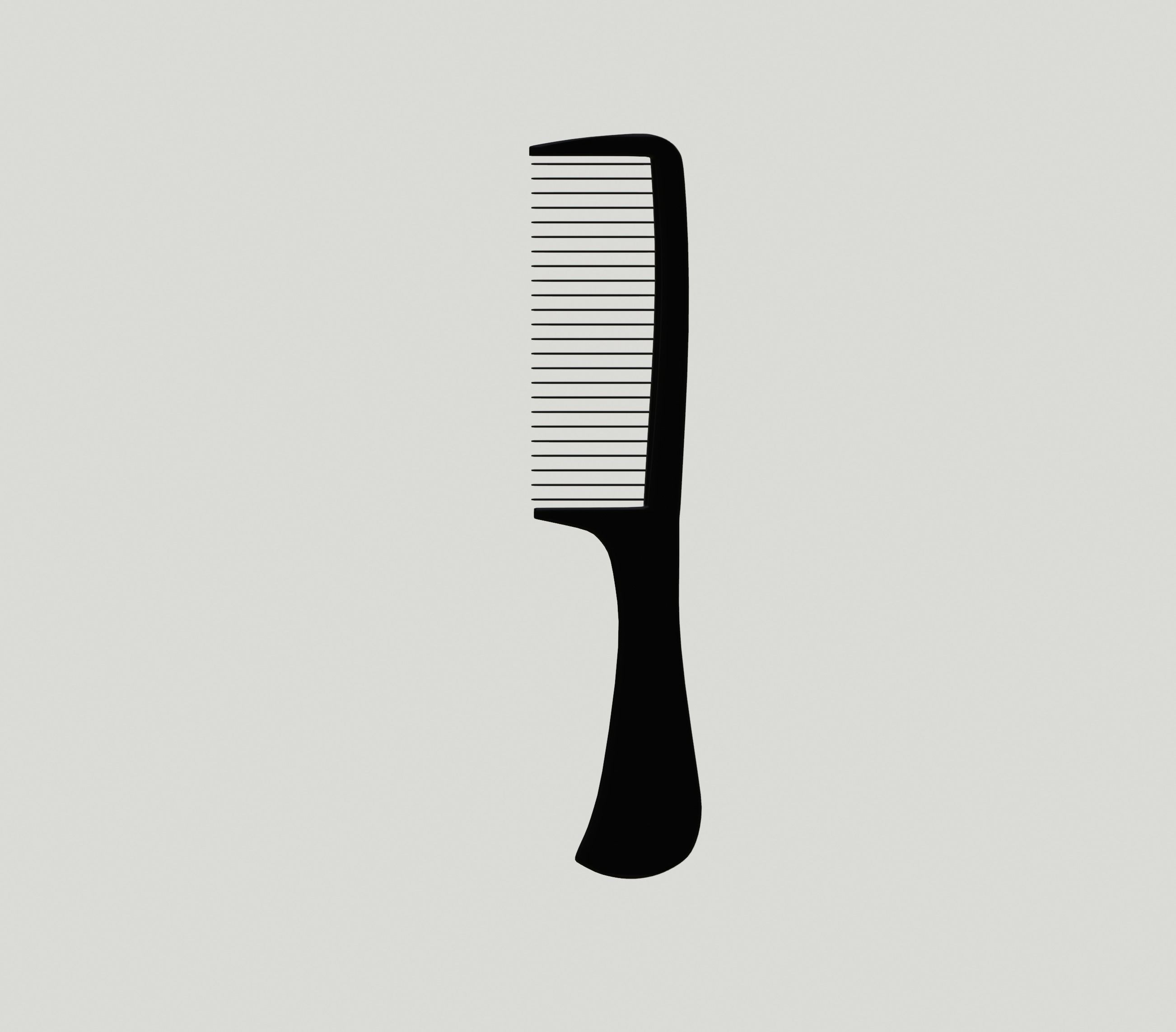 Comb Low Poly 3D model_5