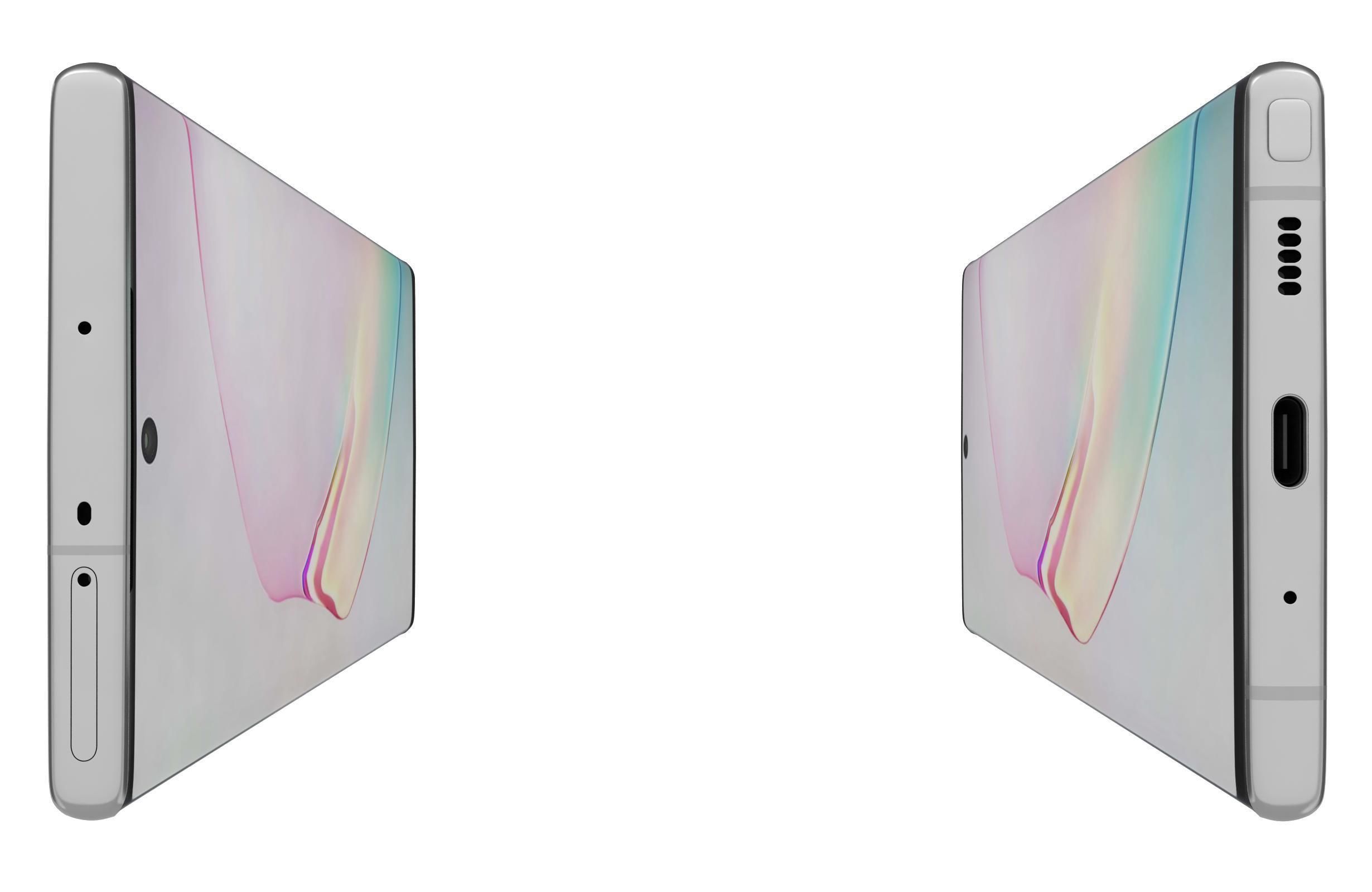 Samsung Galaxy Note 10 Plus Aura White 3D model_10