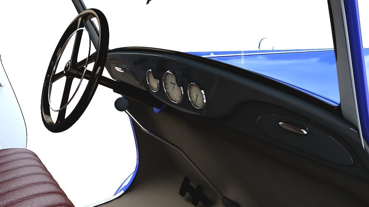 MERCEDES V170 PANEL VAN 1952 3D model_14