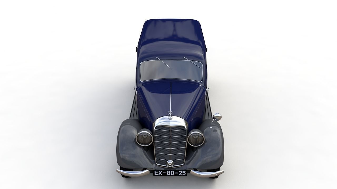 MERCEDES V170 PANEL VAN 1952 3D model_10