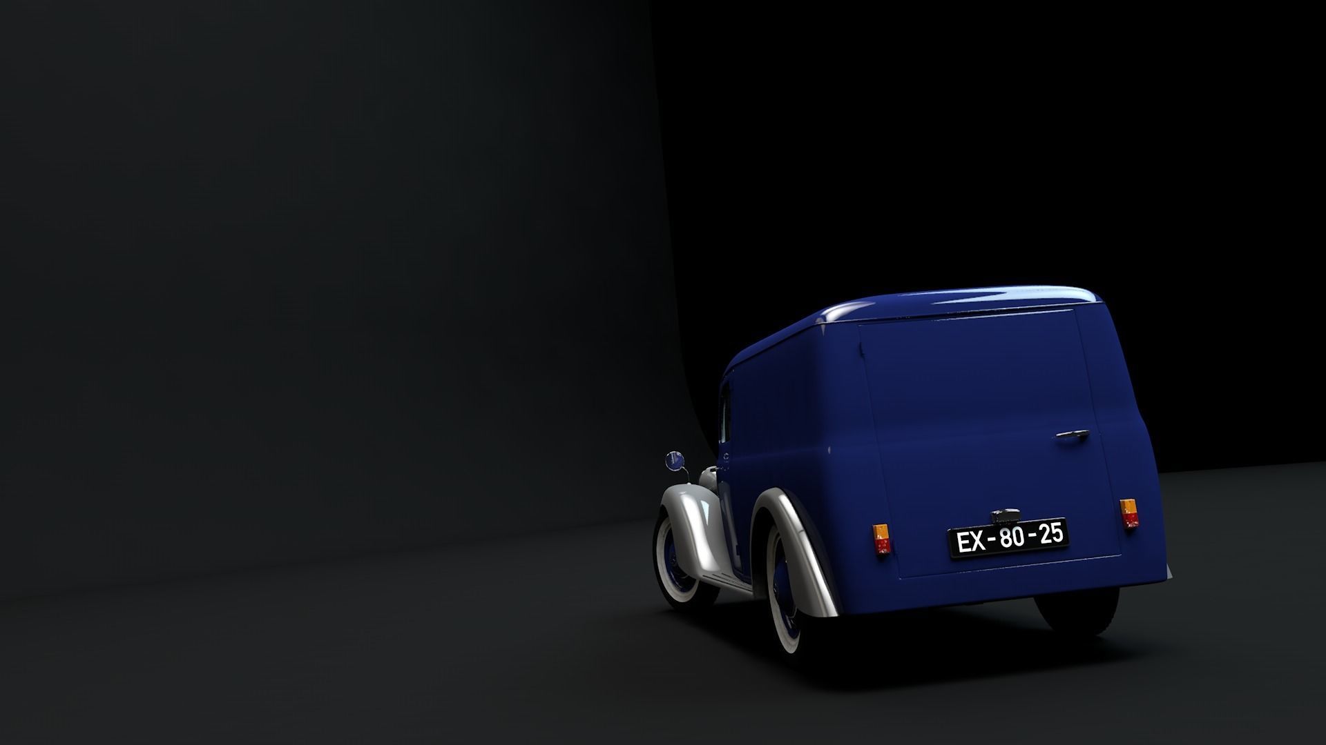 MERCEDES V170 PANEL VAN 1952 3D model_26