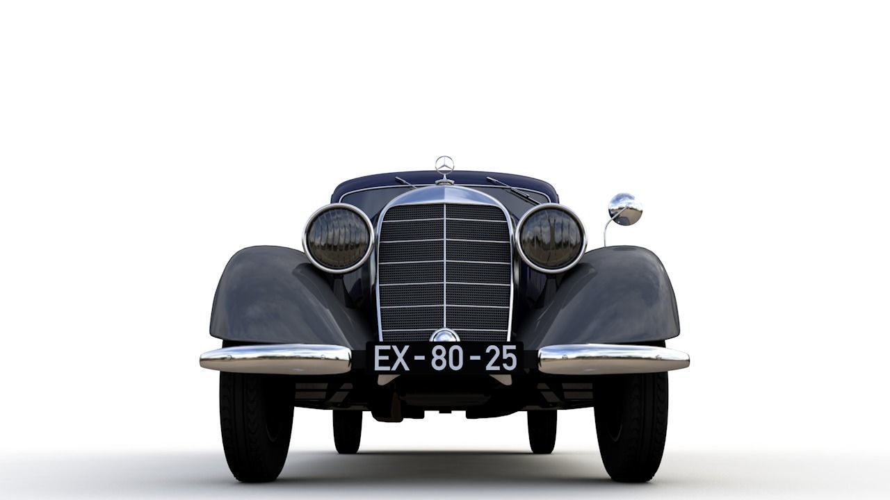 MERCEDES V170 PANEL VAN 1952 3D model_3