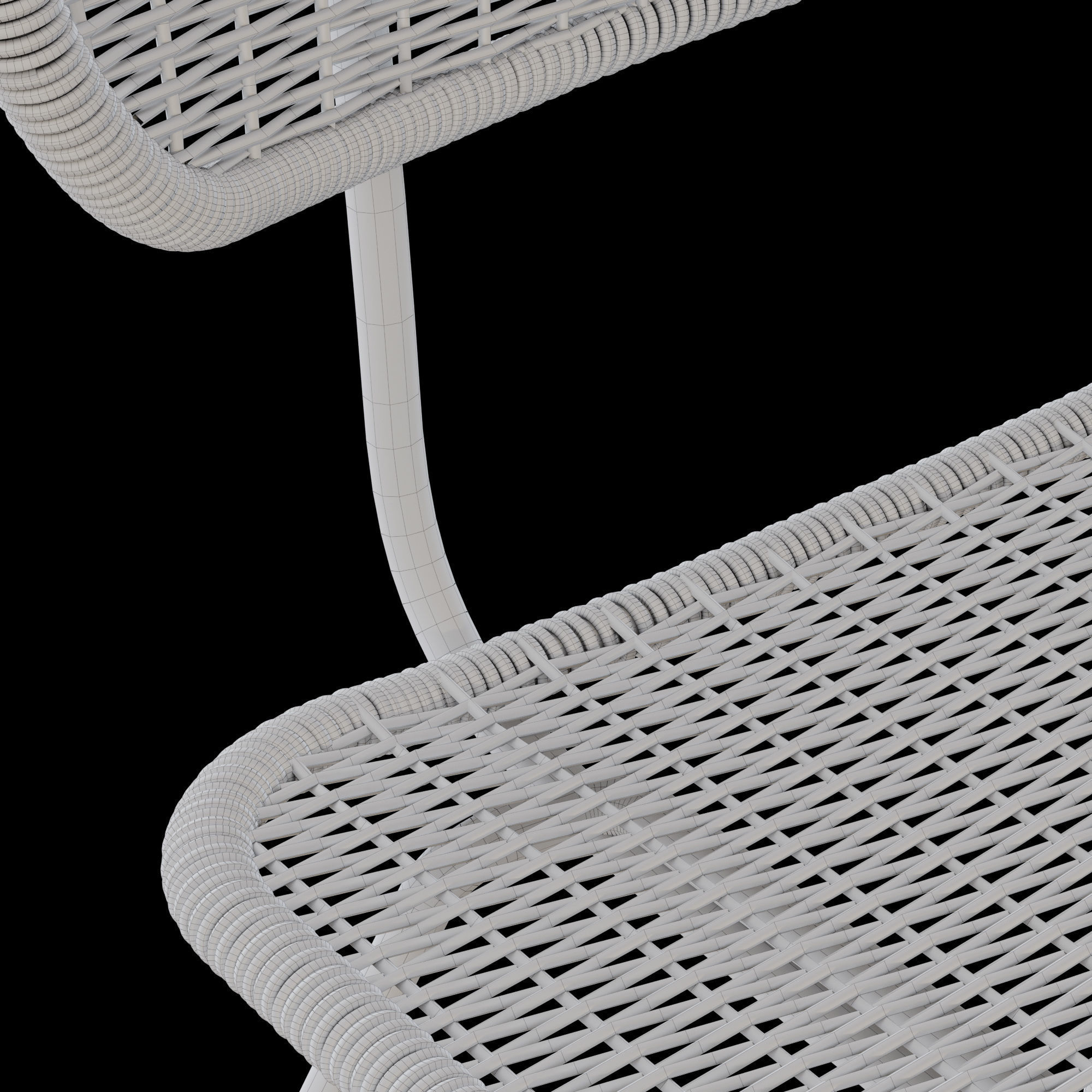 Article Latta beach Sand Dinning table with Rumi chair 3D model_2