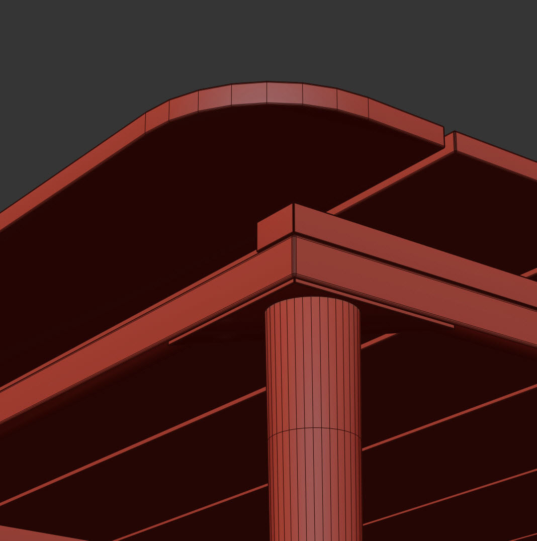 Article Latta beach Sand Dinning table with Rumi chair 3D model_20