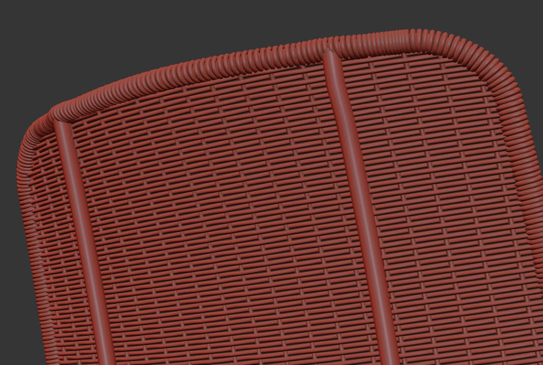 Article Latta beach Sand Dinning table with Rumi chair 3D model_6