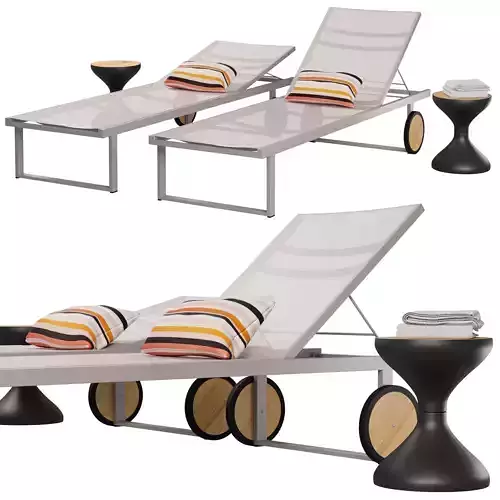 Outdoor luxury Viesso allux sunlounger