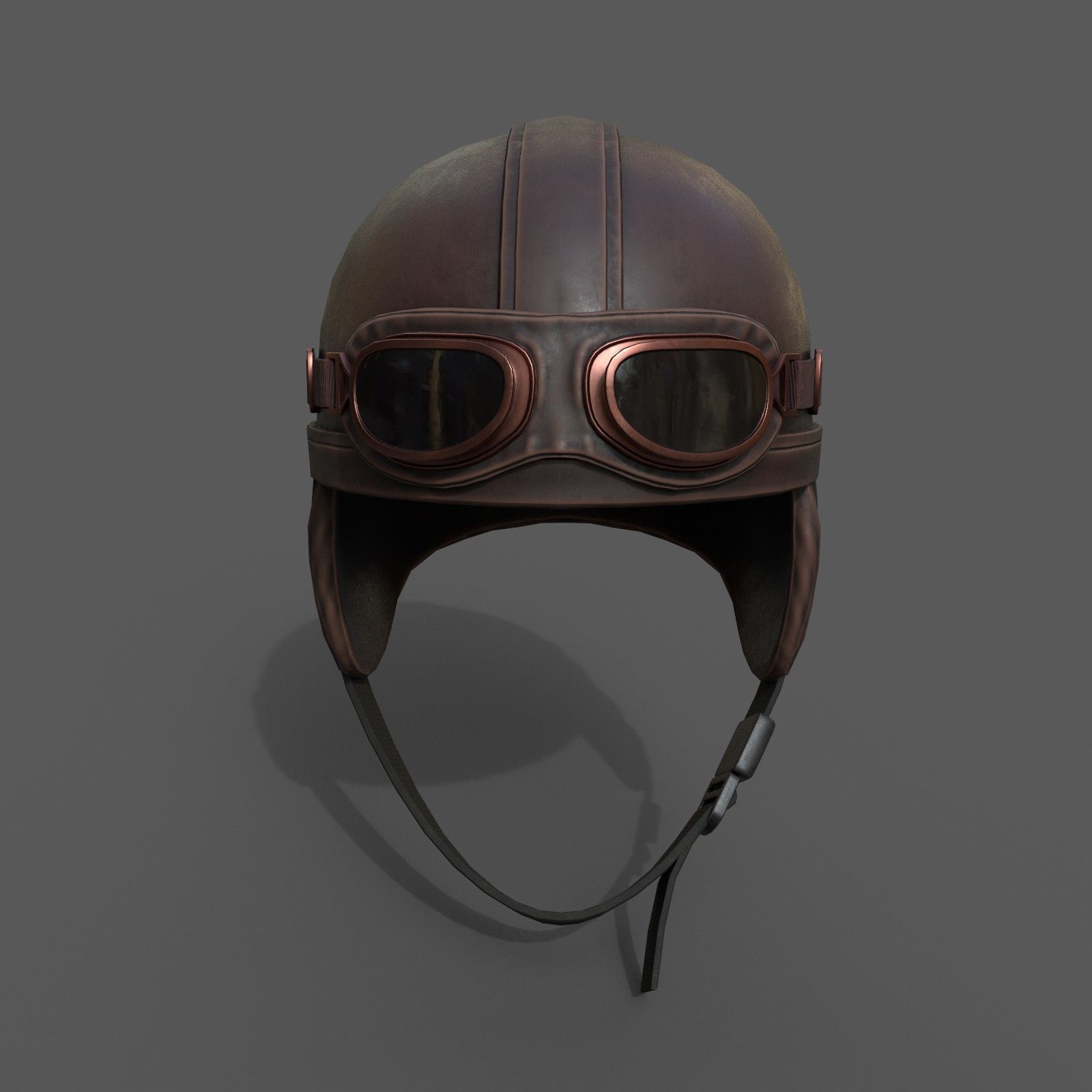 Helmet scifi military low poly Low-poly 3D model_1