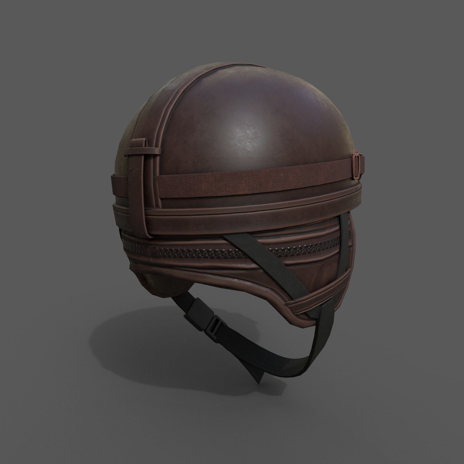 Helmet scifi military low poly Low-poly 3D model_3