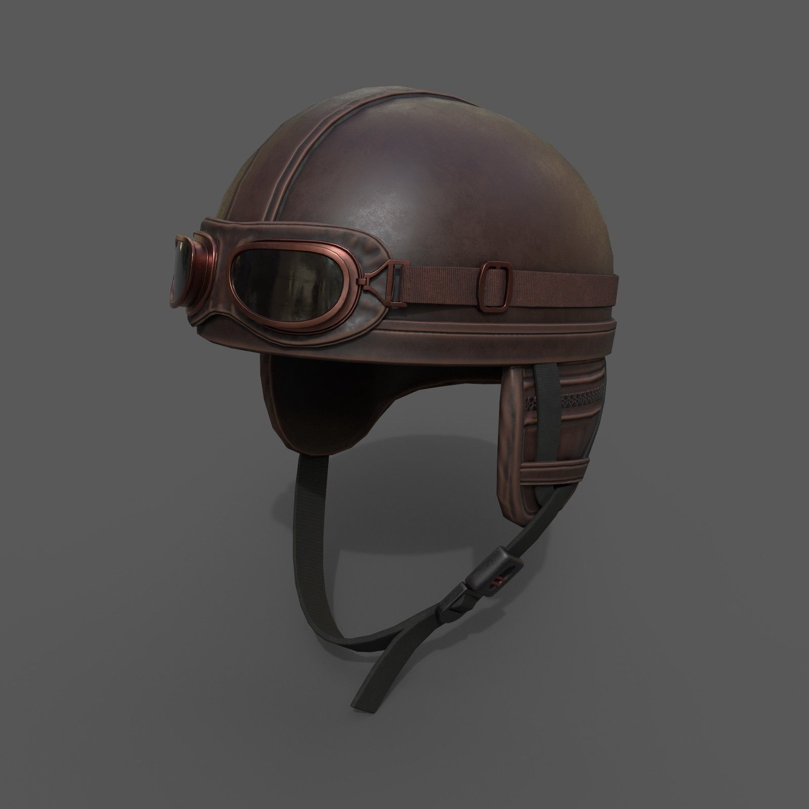 Helmet scifi military low poly Low-poly 3D model_2