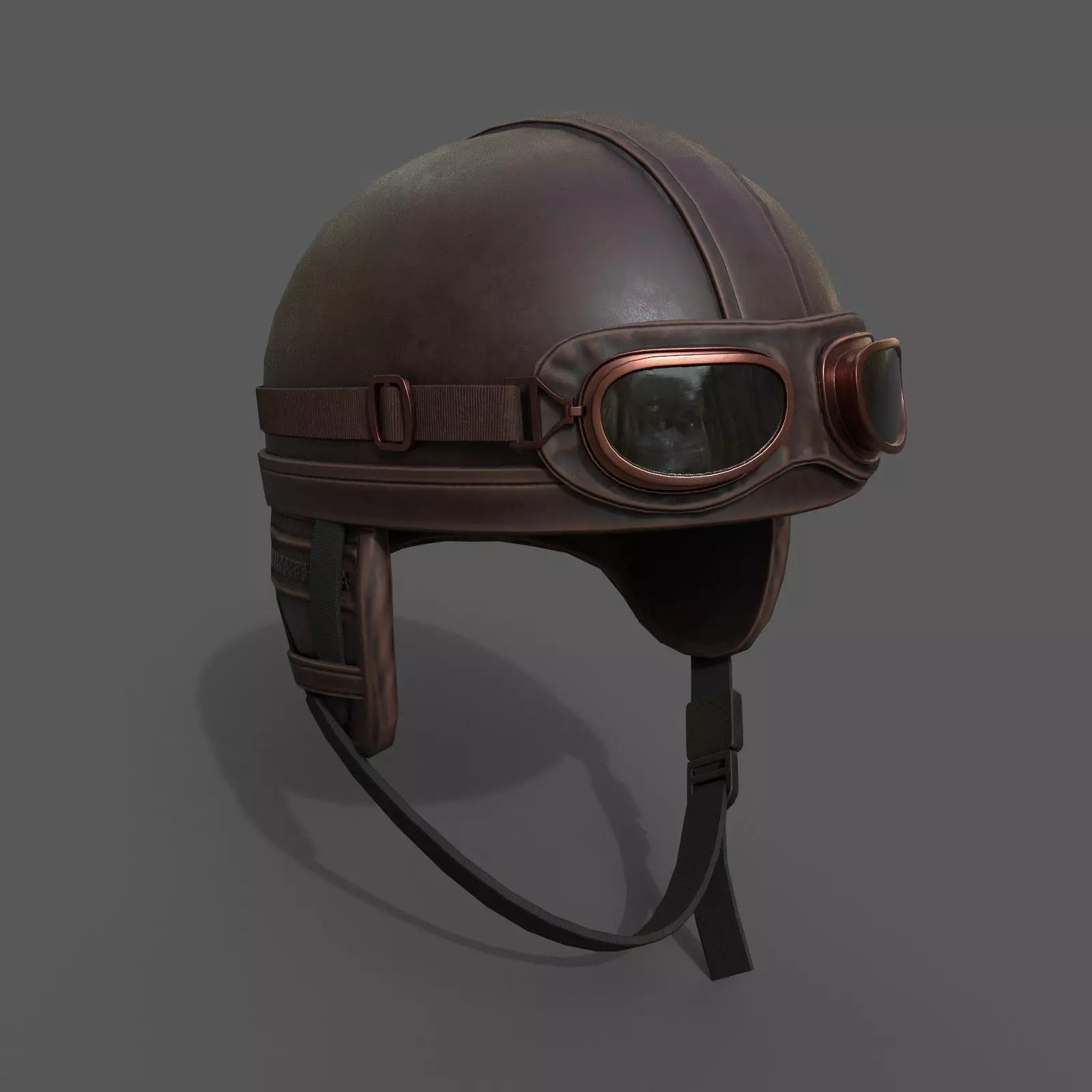 Helmet scifi military low poly Low-poly 3D model_0