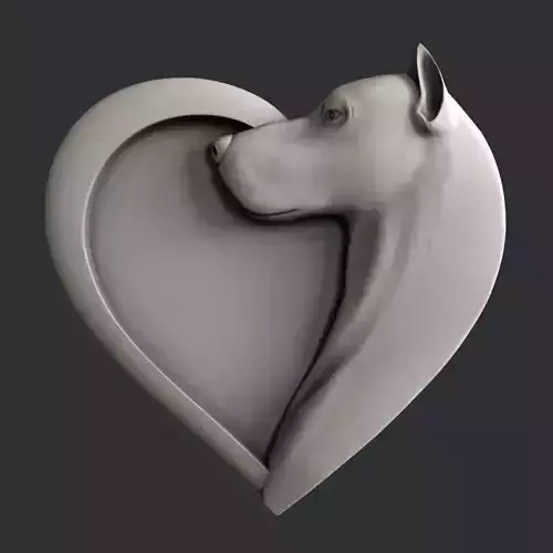 3d STL models for CNC router Dog