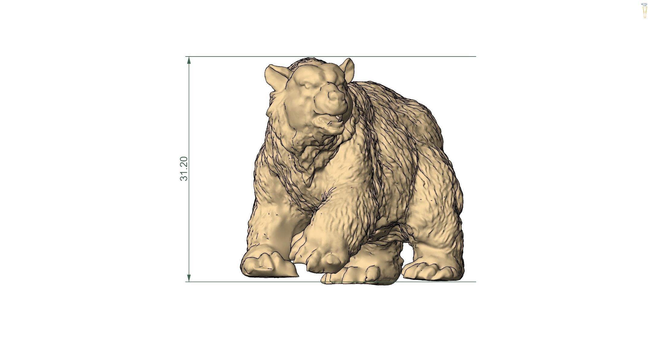 Bear 00 3D print model_4