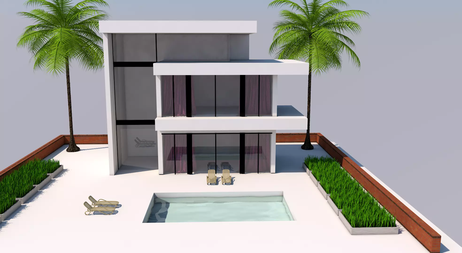 A Modern House 3D model_0