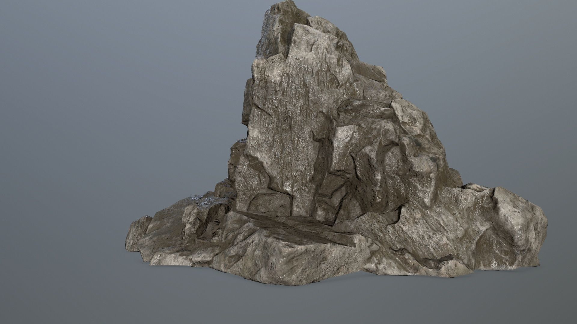 rock gate Low-poly 3D model_5